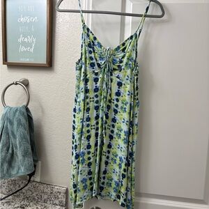 Aerie Blue and Green Patterned Top